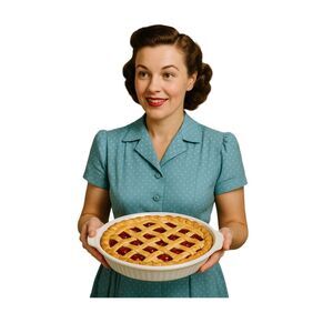 VTG Fire-King 9” ribbed pie plate.